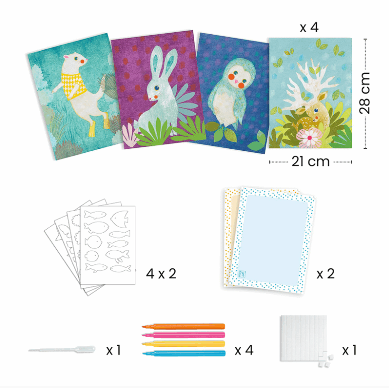 Djeco Blotting Paper Drawing Set Art & Craft Kits