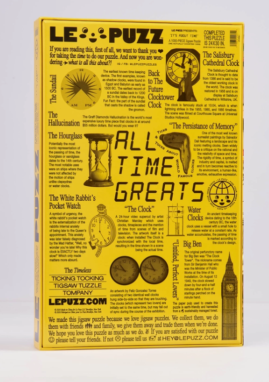 Le Puzz It's About TIme 1000pc Puzzle