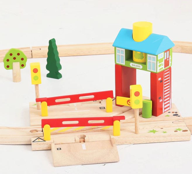 BigJigs Toys Rail Signal Box Train