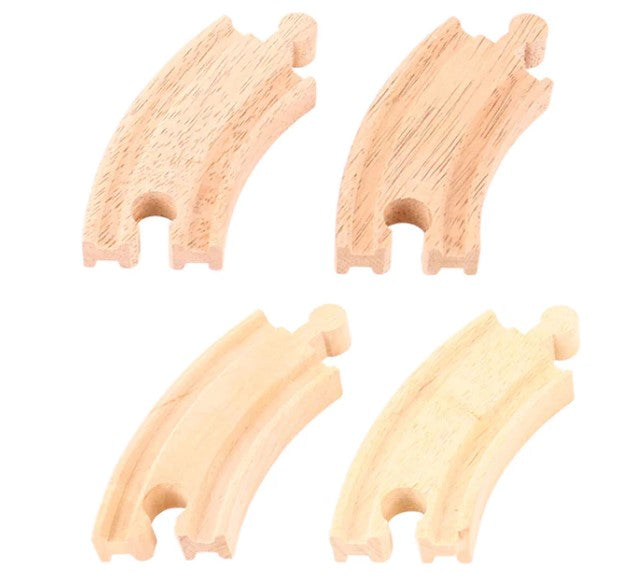 BigJigs Toys Rail Short Curved Track 4pc Toy Trains & Train Sets
