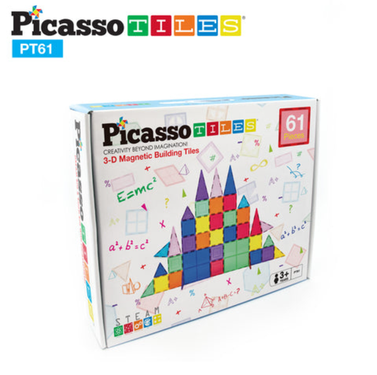 Picasso Tiles Magnetic Tiles 61pc