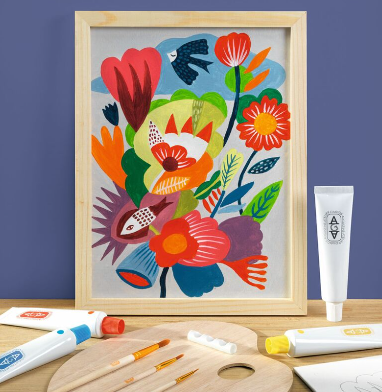 Djeco Atelier 23 Abstract Canvas Painting Kit