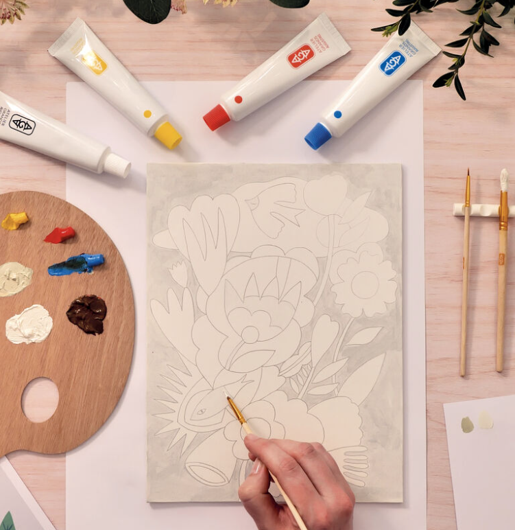 Djeco Atelier 23 Abstract Canvas Painting Kit