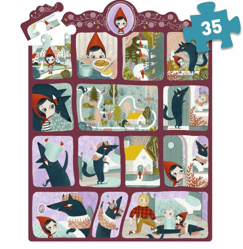 Djeco Little Red Riding Hood Story Puzzle 35pc puzzle