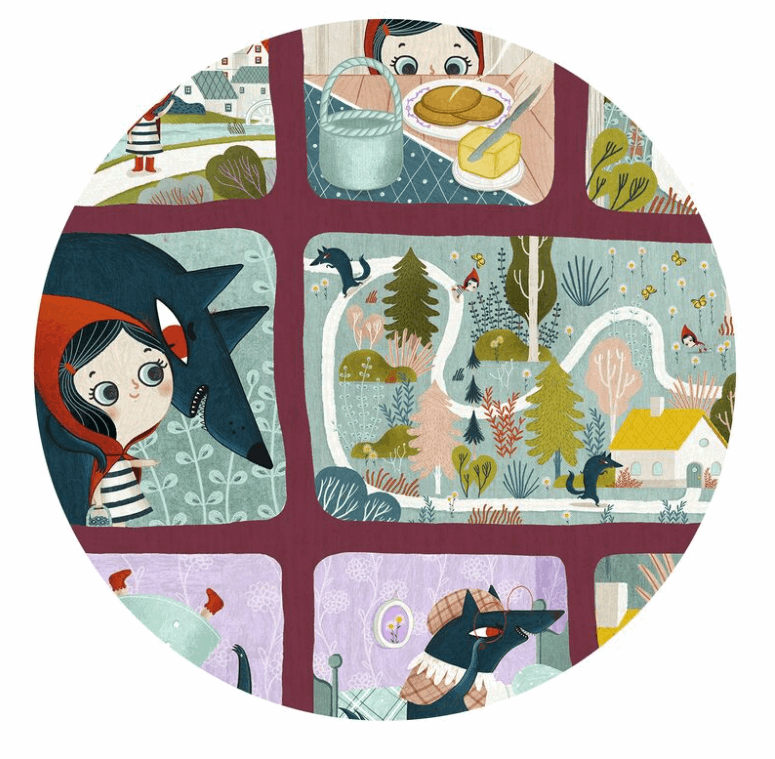 Djeco Little Red Riding Hood Story Puzzle 35pc puzzle