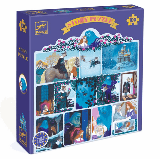 Djeco Beauty and the Beast Story Puzzle 100pc Puzzle
