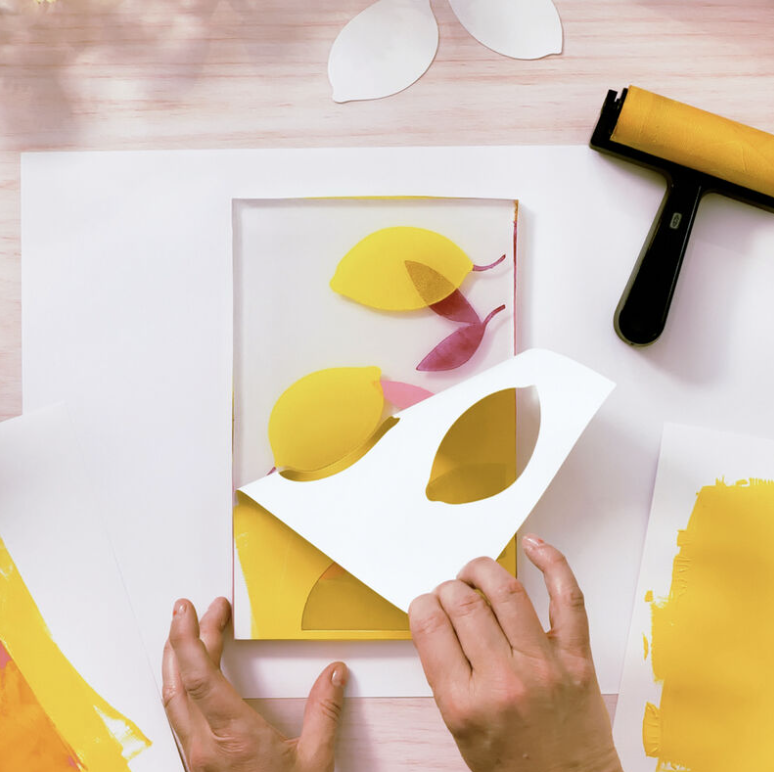 Djeco Atelier 46 Citrus Gel Printing Kit