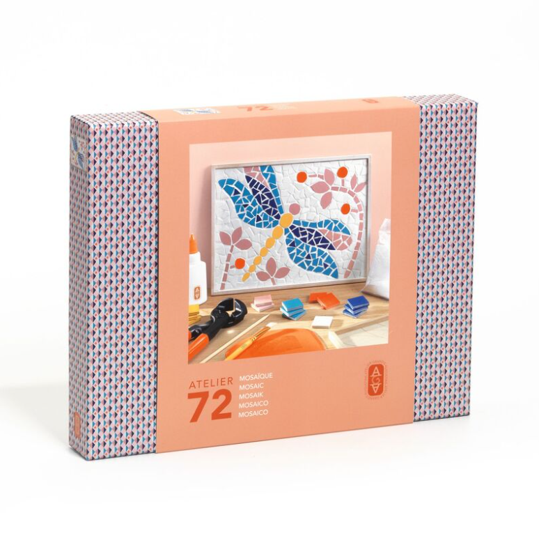 Djeco Atelier 72 Dragonfly Mosaic Art Kit