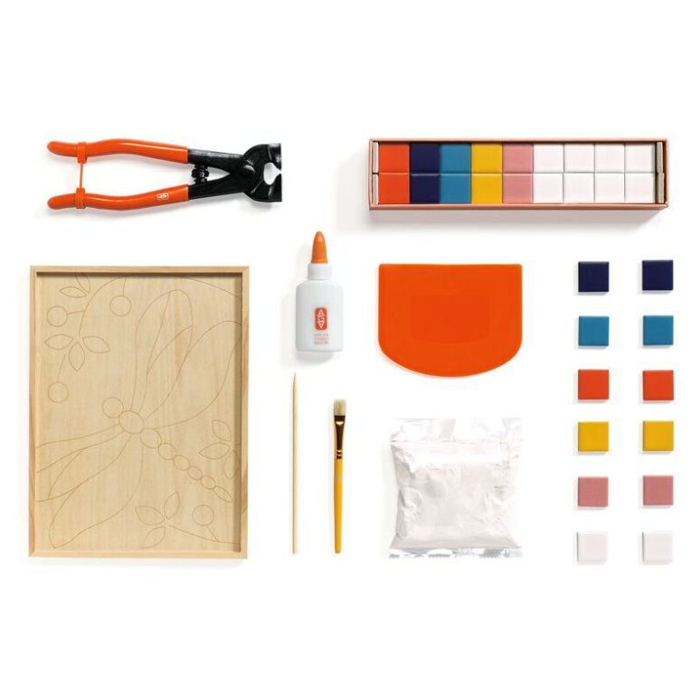 Djeco Atelier 72 Dragonfly Mosaic Art Kit