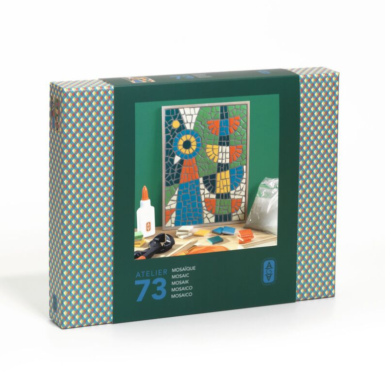 Djeco Atelier 73 Abstract Bird Mosaic Art Kit