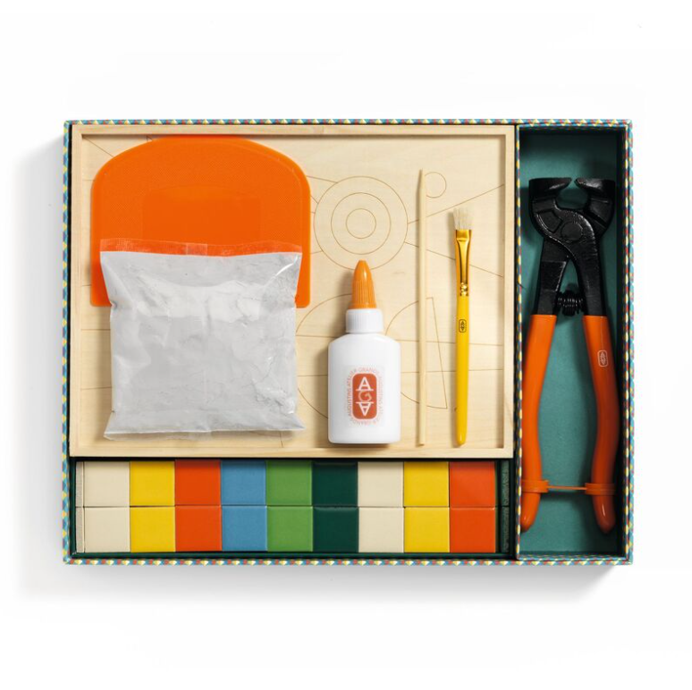 Djeco Atelier 73 Abstract Bird Mosaic Art Kit
