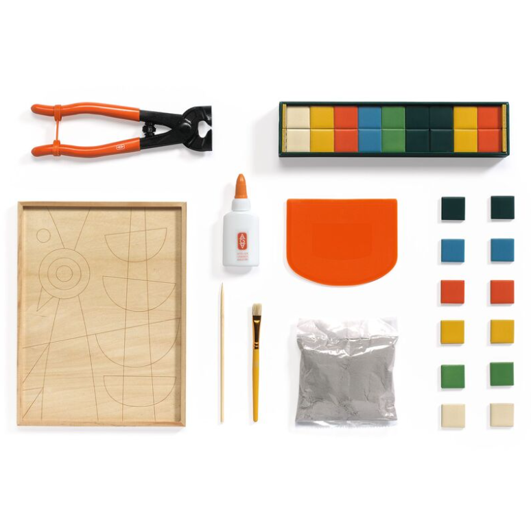 Djeco Atelier 73 Abstract Bird Mosaic Art Kit