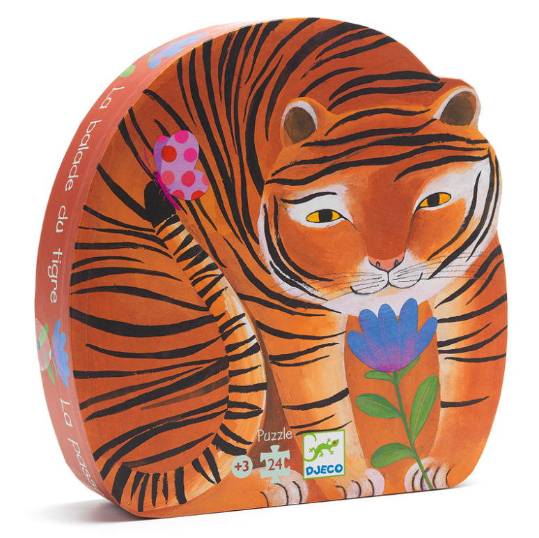Djeco The Tiger's Walk 24pc Silhouette Puzzle