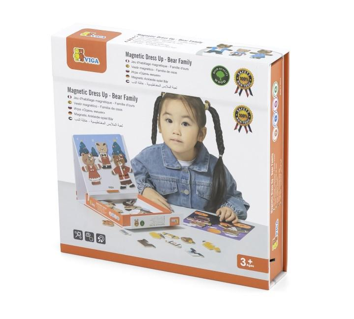 Viga Magnetic Dress Up Bear Family