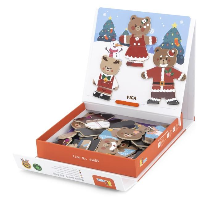 Viga Magnetic Dress Up Bear Family