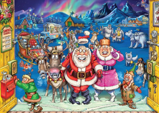 Wasgij Christmas Puzzle #17 Elf Inspection 1000pc