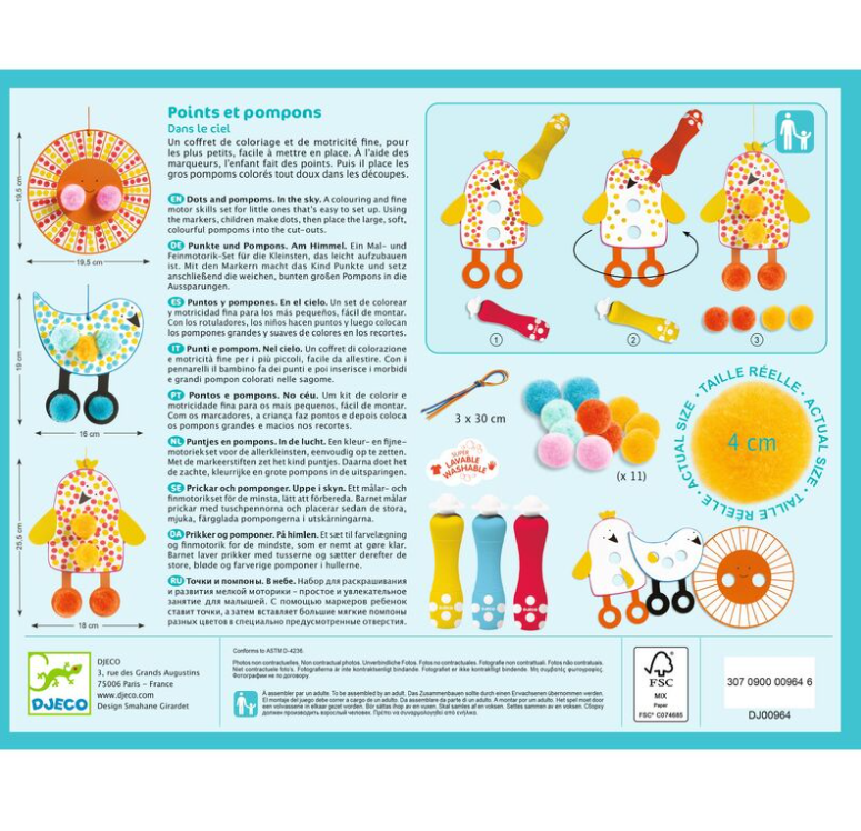 Djeco Dots and Pompoms In The Sky