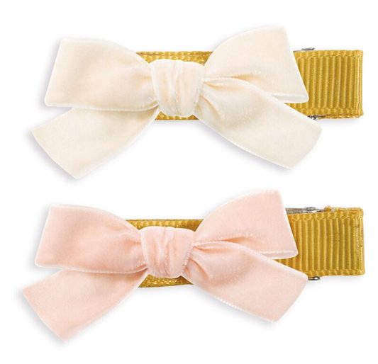 Djeco Alicia Velvet Bow Clip Set