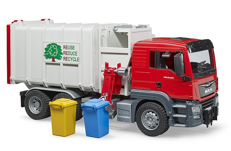 Bruder MAN TGS Side Loading Garbage Truck Construction