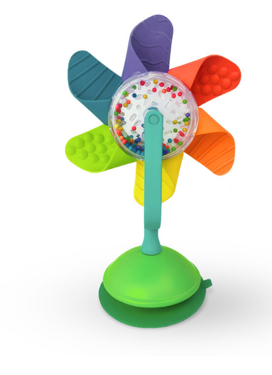Sassy Pinwheel Spinner Tray Toy