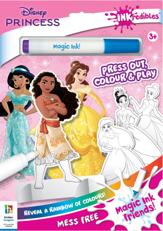 Hinkler INKredibles Disney Princess Press Out and Play
