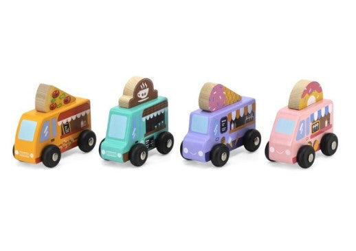 Viga Wooden Dessert Truck Set Pretend Food Play