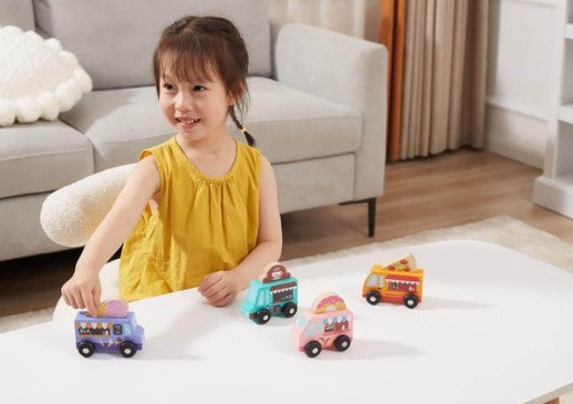 Viga Wooden Dessert Truck Set Pretend Food Play