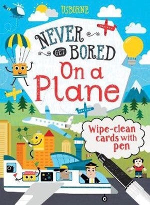 Usborne Never Get Bored on a On a Plane Cards Children's Book