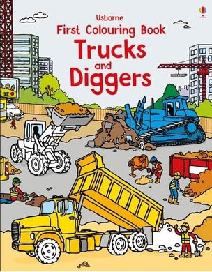 Usborne First Colouring Book Trucks And Diggers Book