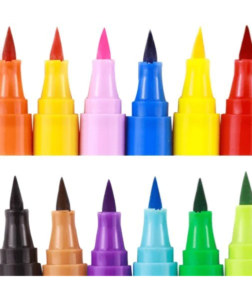 Flower Monaco Washable Markers 12pc Art & Craft Kits