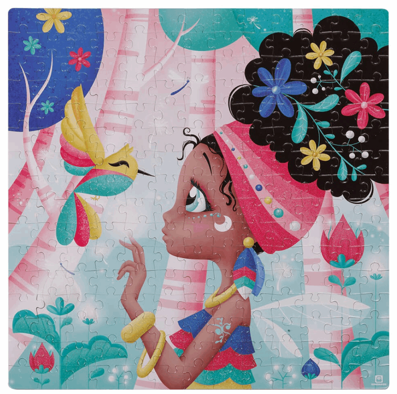 EurekaKids Mystic Fairy Glitter Puzzle 200pc Puzzle
