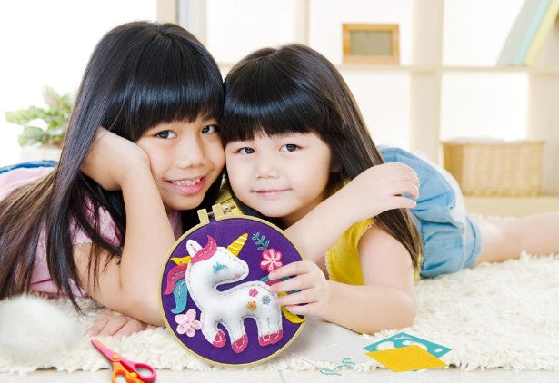 Avenir Embroidery Hoop Unicorn Art & Craft