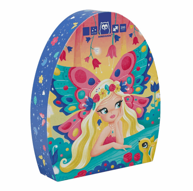 EurekaKids Butterfly Fairy Glitter Puzzle 200pc puzzle