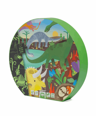 EurekaKids Dinosaur Night Glow In The Dark Puzzle 100pc Puzzle
