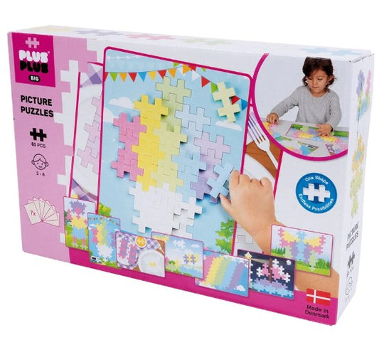 Plus-Plus BIG Picture Puzzle Pastel 60pc Construction
