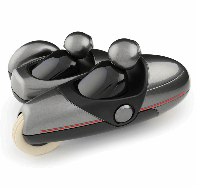 Playforever Enzo Motorbike Gunmetal toy motorbike