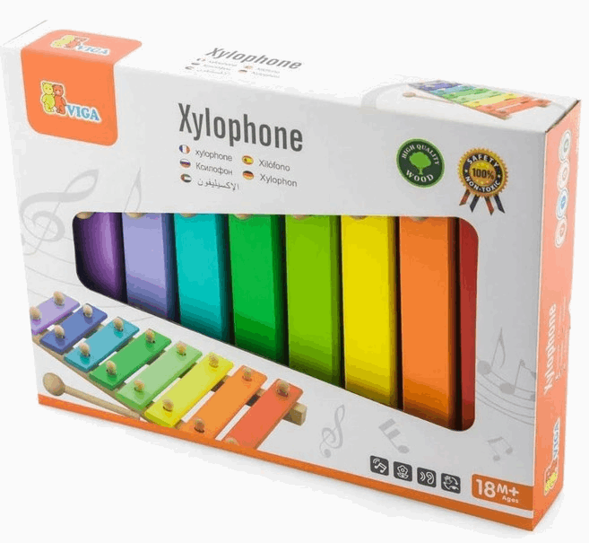 Viga Wooden Xylophone 8 Keys music instrument