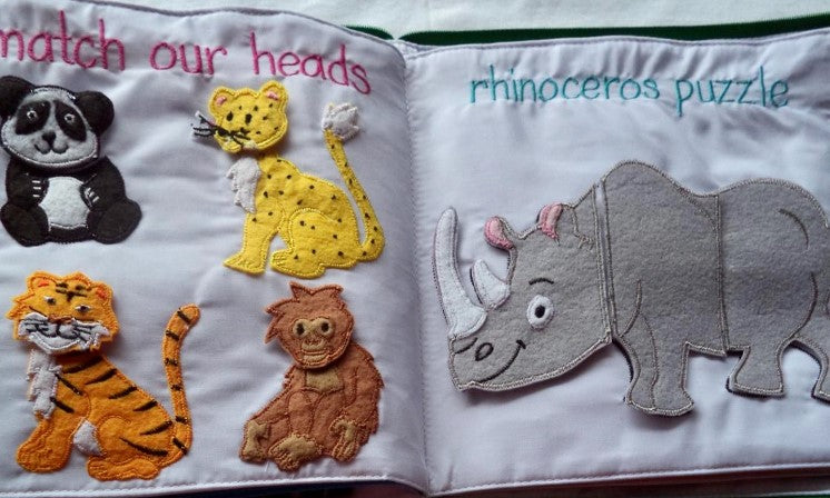 Story Time Quiet Book Wild Animals Children's Book