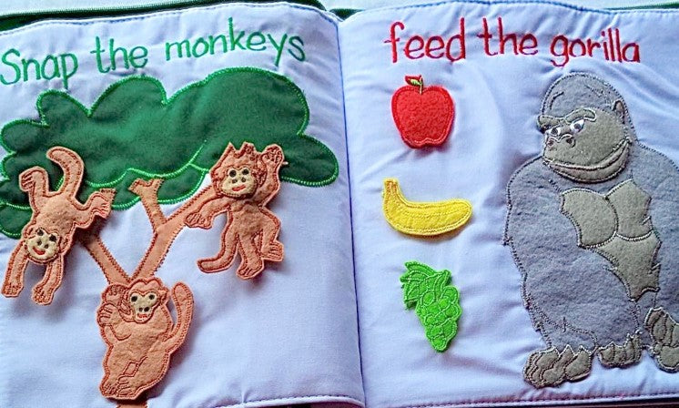 Story Time Quiet Book Wild Animals Children's Book