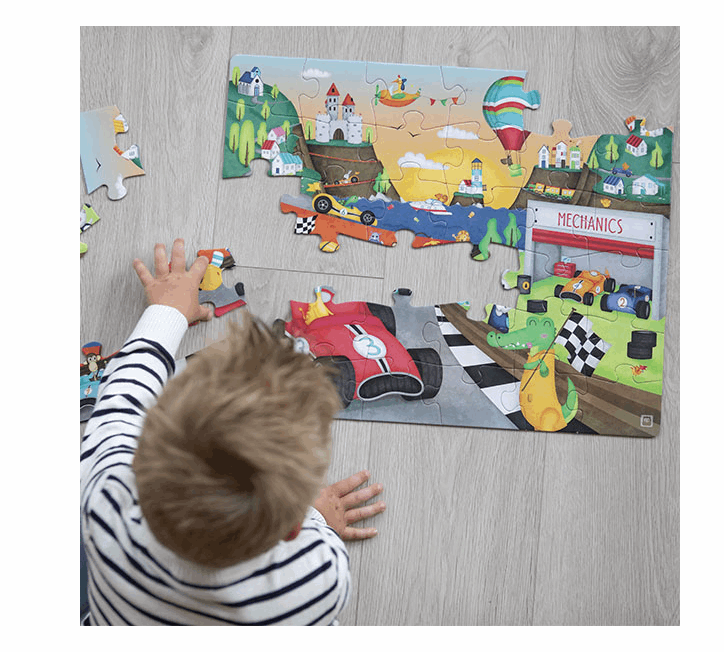 EurekaKids Racing Puzzle 36pc jigsaw puzzle
