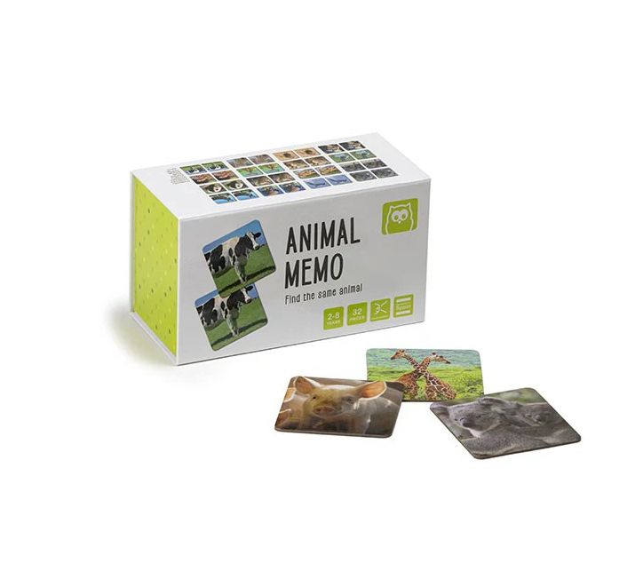 EurekaKids Animal Memo Game Card Game