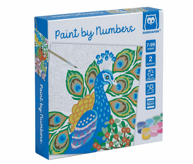 EurekaKids Paint By Numbers - Multicolour Birds Art & Craft