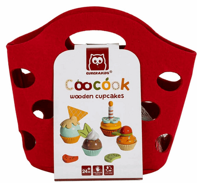 EurekaKids CooCook Cupcakes Pretend Food Play