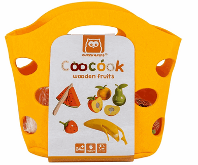 EurekaKids CooCook Healthy Fruit Playset Pretend Food Play