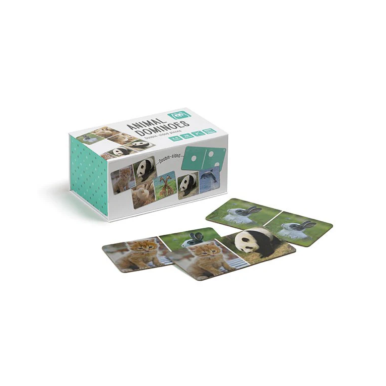 EurekaKids Animal Dominoes Games Card Game