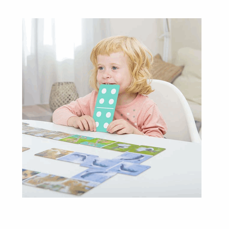 EurekaKids Animal Dominoes Games Card Game