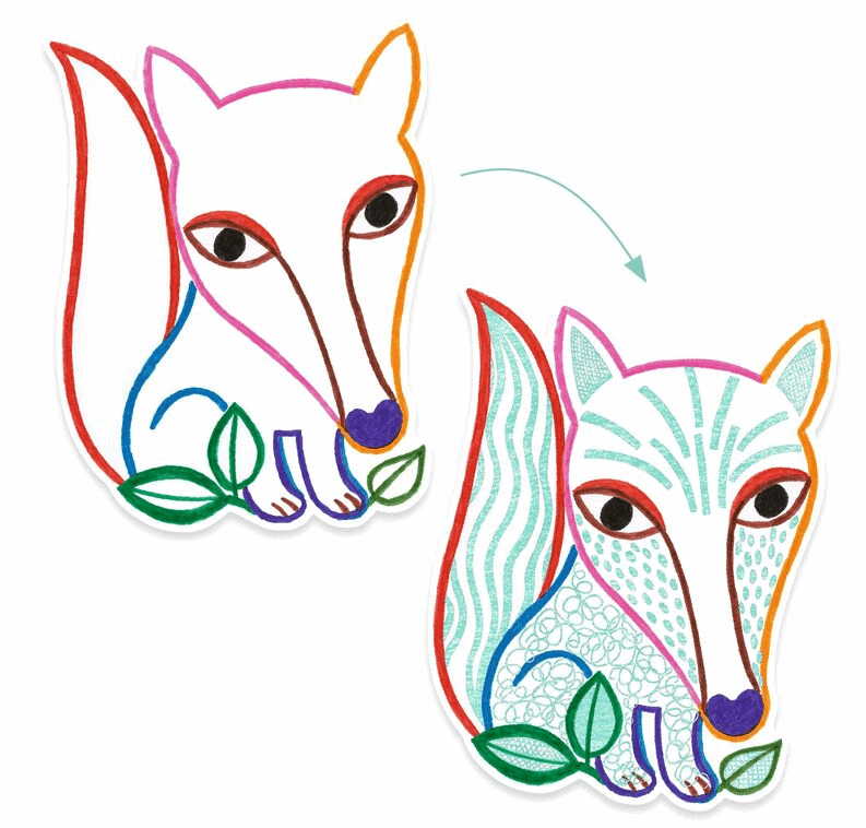 Djeco Forest Friends Colour Reveal Set Art & Craft