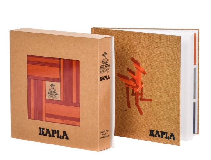 Kapla Book and Colours Set ( Red & Orange)
