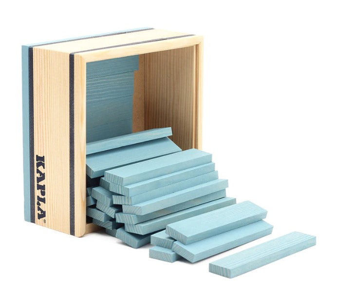 Kapla 40 Squares LIGHT BLUE Planks Construction