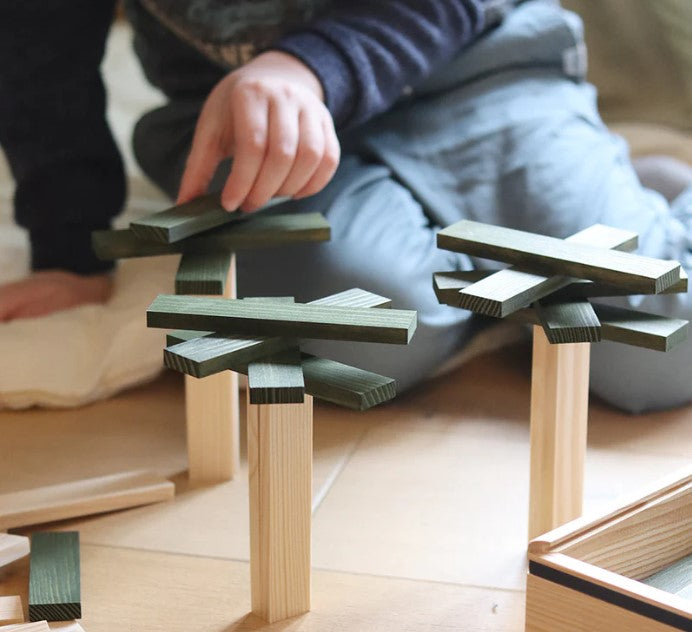 Kapla 40 Squares GREEN Planks Construction